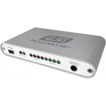 ESI Maya44 USB+ 4-in/4-out USB 2.0 audio interfeiss ar MIDI un +48V fantoma barošanu