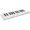ESI Xkey 25 USB MIDI kontrollera tastatūra — 25 ātrumjutīgi taustiņi, polifoniskais pēcskāriens, matēts alumīnijs, īpaši plāna, sudraba