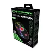 Esperanza EGM701 Mangora 8D vadu spēļu pele, RGB fona apgaismojums, 7200 DPI, optiskais sensors, 6 pogas, pīts kabelis, labās rokas, melna