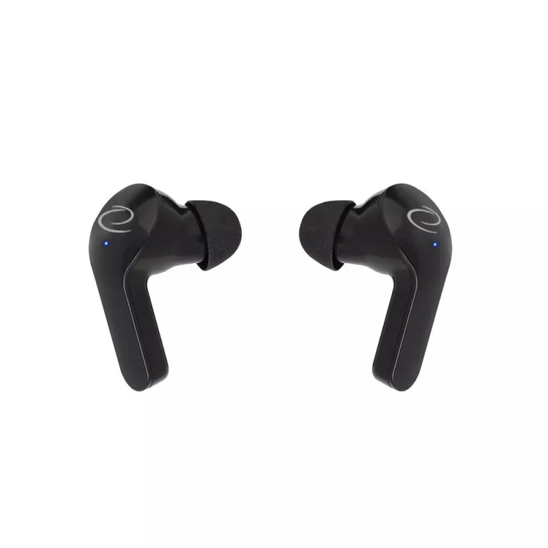 Esperanza EH239K True Wireless Stereo Bluetooth iekšējās austiņas ar uzlādes futrāli, skārienvadību, iebūvētu mikrofonu, melnas