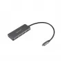 ESTUFF ES623007 USB-C uzlādes centrmezgls 165W GaN 4 portu Power Delivery kosmosa pelēks