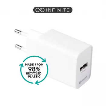 ESTUFF INFINITE (GRS) USB-A lādētājs 20W balts ES