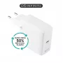 ESTUFF INFINITE (GRS) USB-C lādētājs – 20W sienas lādētājs ar Power Delivery 3.0 un Quick Charge 3.0, balts