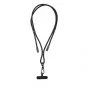 ESTUFF Lanyard Cable USB-C uz USB-C 60W PD 480Mbps 15cm Melns
