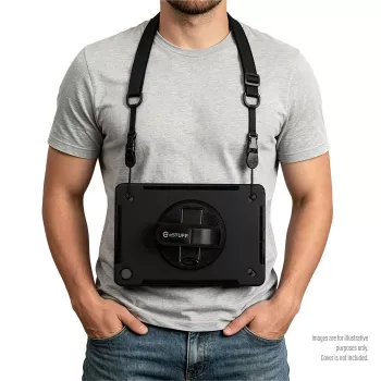 ESTUFF plecu siksna OHIO medicīnas ierīcēm - regulējama polsterēta nēsāšanas siksna ar grozāmiem āķiem