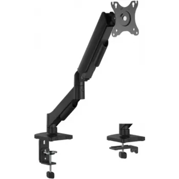 eSTUFF viena gāzes atsperes monitora stiprinājums GLB227011 - galda skava un caurums, 17-32 collas, 2-9kg, VESA 75/100, melns