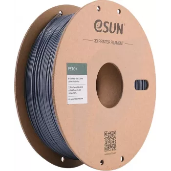 eSUN PETG+ 1,75mm pelēks 1kg papīra spolīte 3D printera filamenta PETG+175H1P1