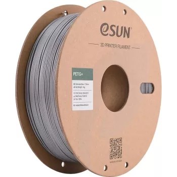 eSUN PETG+ 3D printera kvēldiegs 1,75 mm sudraba 1 kg papīra spole PETG+175S1P1