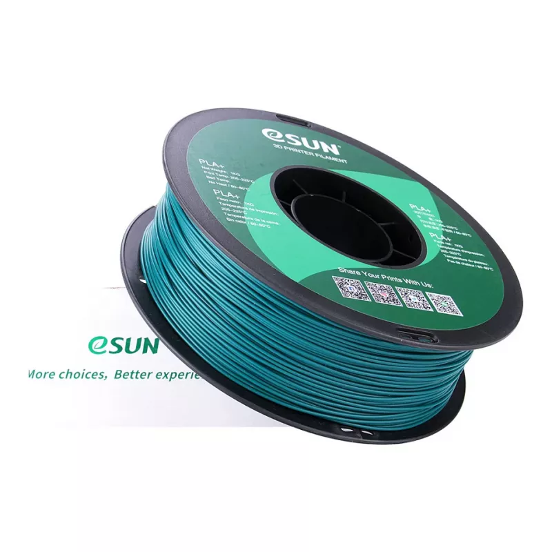 ESUN PLA+ 1.75mm Green 1kg 3D printera pavediens