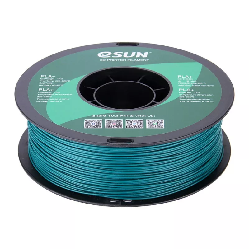 ESUN PLA+ 1.75mm Green 1kg 3D printera pavediens