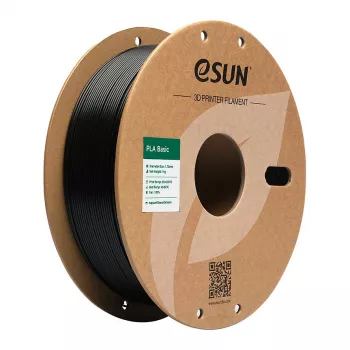 ESUN PLA BASIC 1,75 mm melns 1 kg 3D printera pavediens