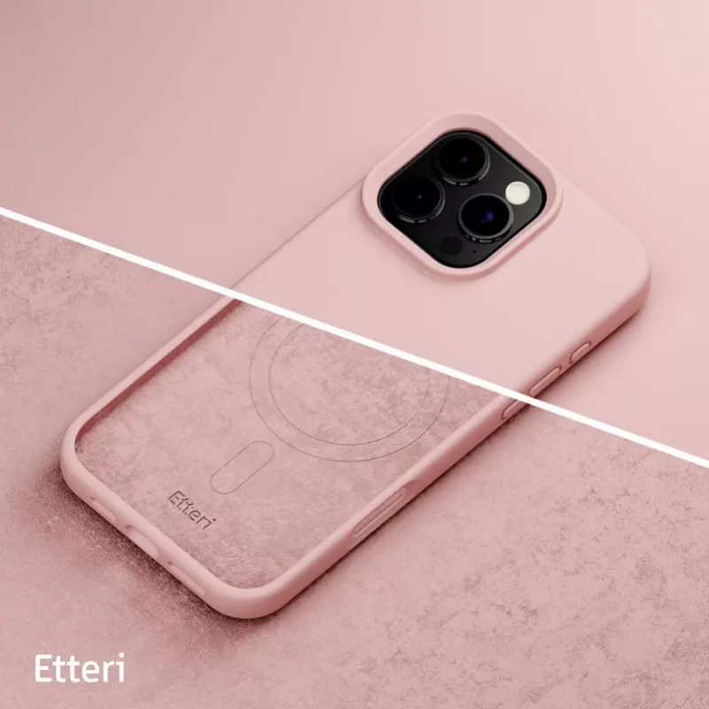 ETTERI Silicone Mag Case iPhone 16 Pro 6,3 collu gaiši rozā