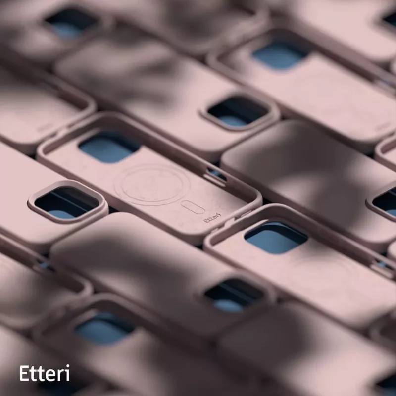 ETTERI Silicone Mag Case iPhone 16 Pro 6,3 collu gaiši rozā