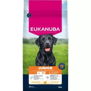 Eukanuba Premium Nutrition Junior Large & Giant Breed sausā suņu barība, vistas gaļa 15kg