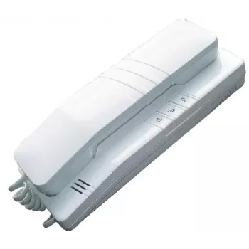 EURA ADA-38A3 4-vadu analogās domofona klausule RL-3203H sistēmām, balta