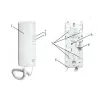 EURA ADA-38A3 4-vadu analogās domofona klausule RL-3203H sistēmām, balta