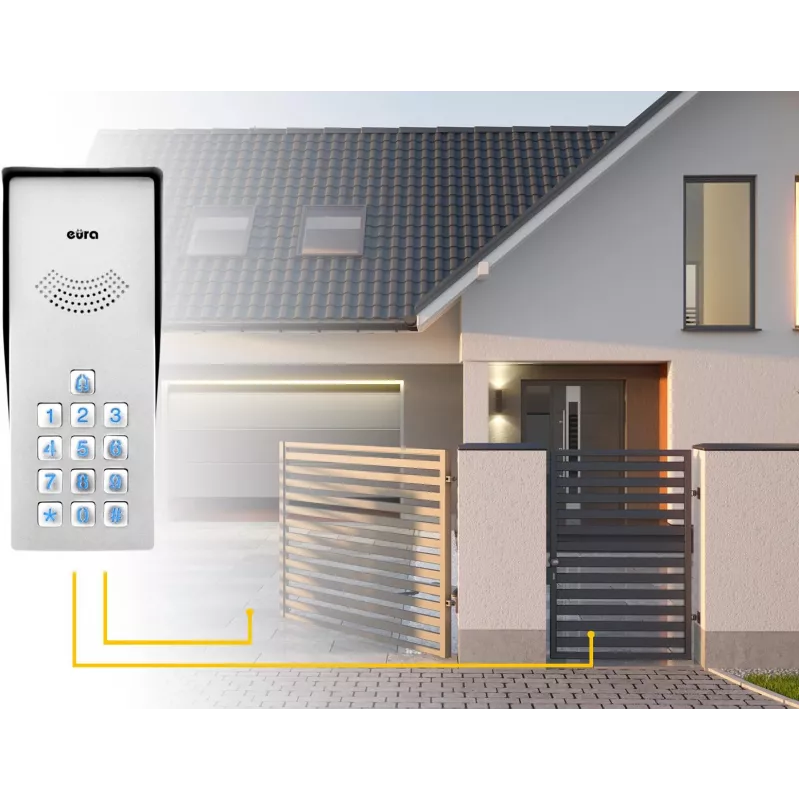 EURA ADP-38A3 ENTRA Audio Intercom System Graphite
