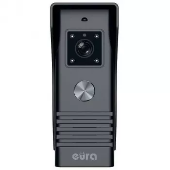 EURA VDP-45A3 ALPHA 7 collu krāsu video domofonu sistēma, melna