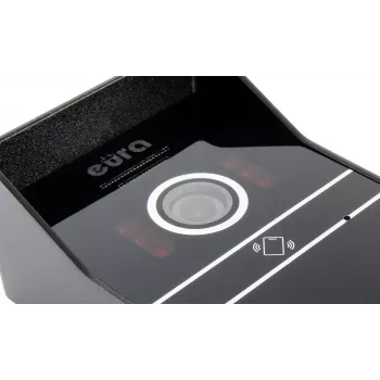 EURA VDP-80C5 Divu ģimeņu video domofonu sistēma, balta, 2x 7 inch LCD, FHD, 1080p kamera, RFID lasītājs, virsmas montāža