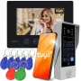 EURA VDP-90A3 DELTA+ Black 7 inch Full HD Video Intercom, WiFi, 2 Inputs, Keypad, Proximity Reader, AHD, Tuya