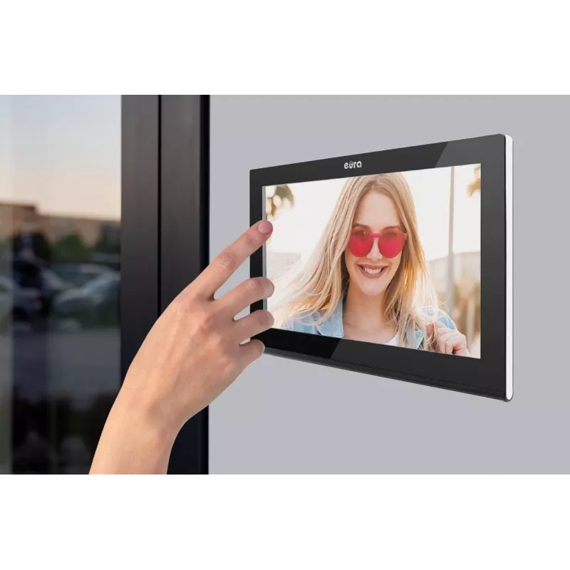 Eura VDP-99C5 Video Durvju Telefons, 7 collu TFT LCD, WiFi, RFID, Tuya Smart, Melns