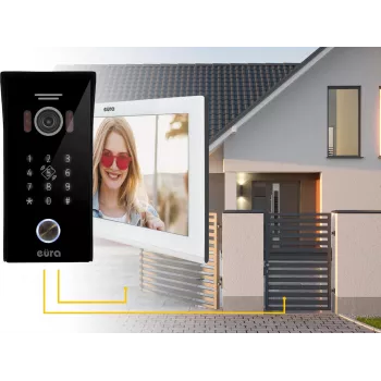 EURA VDP-99C5 Video Domofons, 7 collu Skārienekrāns, WiFi, RFID, Tuya, Balts