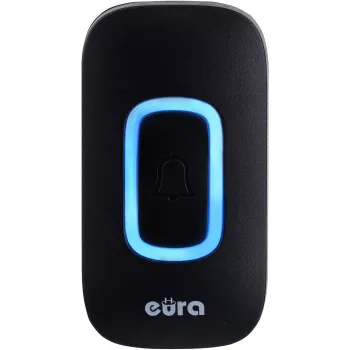EURA WDP-42A3 bezvadu durvju zvans - melns