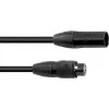 EUROLITE DMX kabelis SEC-1 IP65 3 kontaktu 15m melns āra lietošanai