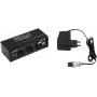 EUROLITE DXT-ME PRO DMX apvienotājs 2x3-pin XLR ieeja uz 1x3-pin XLR izeja, HTP/LTP/Merge režīmi, 512 kanāli, metāla korpuss, 9-12V DC 70064868