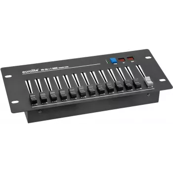 EUROLITE FD-36+1 DMX dimmeru panelis 36 kanālu apgaismojuma kontrolieris ar galveno faderi