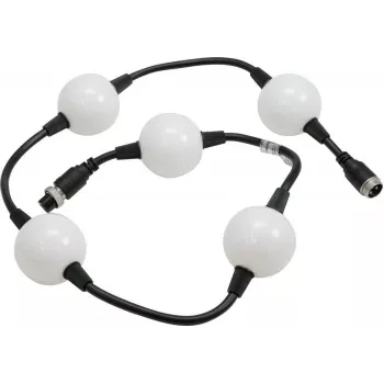 EUROLITE LED Pixel Ball 360° 1m MK2 – elastīga RGB pikseļu virtene, 5 segmenti, 24V DC