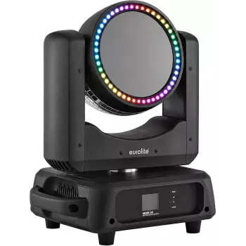 EUROLITE MDM-50 kustīgs dubultspoguļa efekta apgaismojums ar 10 krāsu un 10 gobo diskiem, 4 kanālu DMX, skaņas aktivizēšana, 230V, 280W 51918900