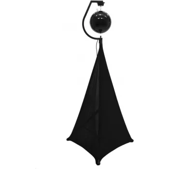 EUROLITE spoguļlodes komplekts 30cm melns ar statīvu un melnu elastīgo pārvalku 20000706