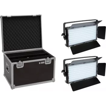 EUROLITE komplekts 2x LED PLL-480 QCL panelis + koferis 20000932
