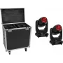 EUROLITE komplekts 2x LED TMH-S400 CMY kustīgā galva Beam/Spot/Wash + koferis ar riteņiem