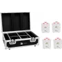 EUROLITE komplekts 4x AKKU TL-3 TCL balts + uzlādes koferis 20000650