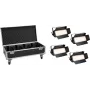 EUROLITE komplekts 4x LED PLL-576 CW/WW panelis + koferis ar riteņiem DMX 576 LEDs 3000-6000K