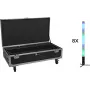 EUROLITE komplekts 8x AKKU IP Pixel Tube 360° PRO CRMX + Flightcase Rollen Lade