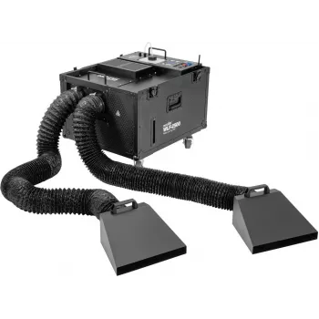 EUROLITE WLF-2500 Water Low Fog PRO 2500W zemā miglas mašīna ar 10L ūdens tvertni un 5L šķidruma tvertni, DMX512, taimeri, vadu tālvadību 51702062