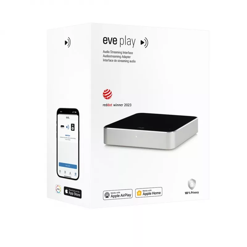 Eve Systems Eve Play Ethernet/LAN Wi-Fi adapteris - sudraba