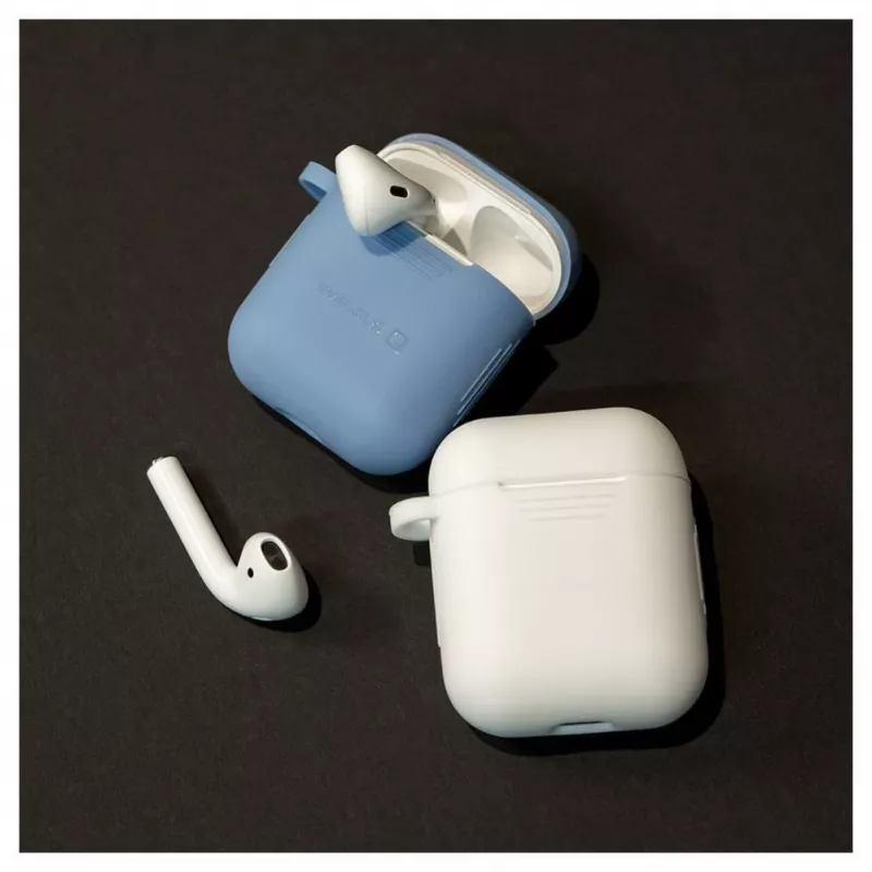 EVELATUS Apple AirPods Case EAC04 White - Silikona aizsargmaciņš AirPods 1. un 2. paaudzei