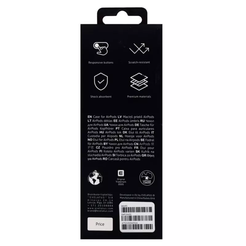 Evelatus Apple AirPods Pro Case EAC04 Dark Gray