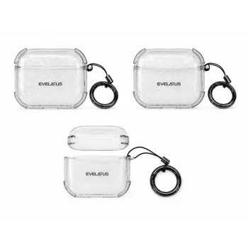 Evelatus Apple AirPods Pro TPU aizsargmaciņš Shine Caurspīdīgs