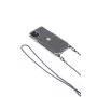 Evelatus Apple iPhone 11 Pro Max Silikona Caurspīdīgs ar Kaklasiksnas TPU Siksnu Space Gray