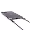 Evelatus Apple iPhone 11 Pro Silicone Transparent with Necklace TPU Strap Space Gray