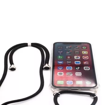 Evelatus Apple iPhone 11 Pro Silikona Caurspīdīgs ar Kaklasiksnas TPU Siksnu Caurspīdīgs
