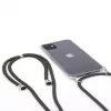 Evelatus Apple iPhone 11 Silikona caurspīdīgs maciņš ar kakla siksnu TPU siksniņa Caurspīdīgs
