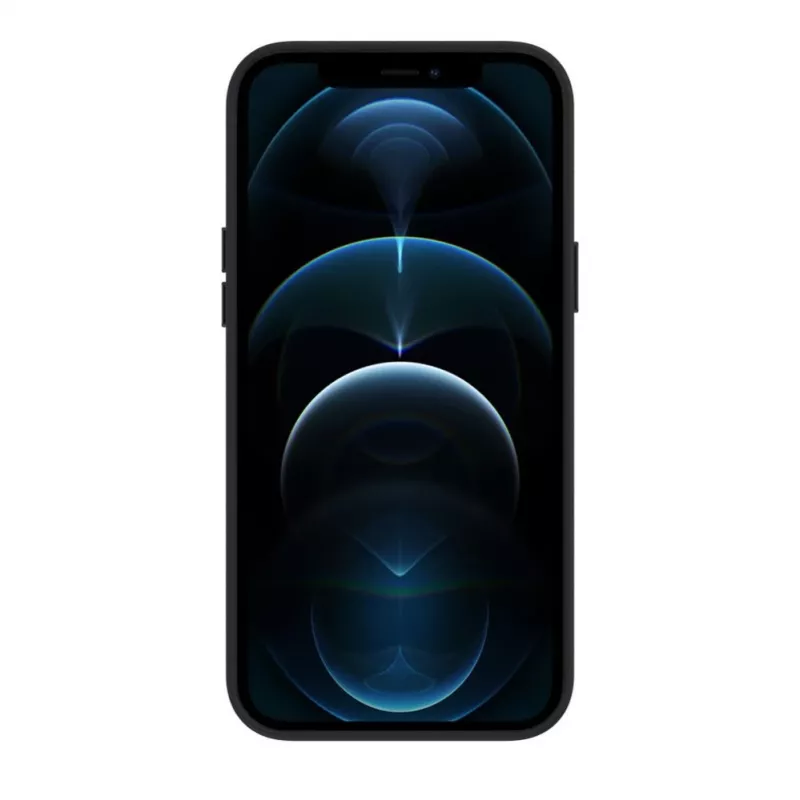 Evelatus Apple iPhone 12 Pro Max Īstas ādas maciņš ar MagSafe Melns