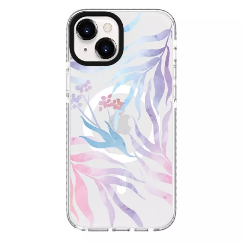 Evelatus Apple iPhone 15 PC+TPU vāciņš ar MagSafe - ziedu apdruka