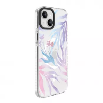Evelatus Apple iPhone 15 PC+TPU vāciņš ar MagSafe - ziedu apdruka